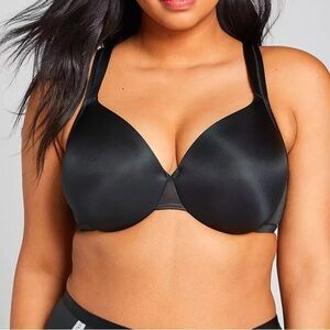 Cacique Satin Full Coverage Underwire Bra